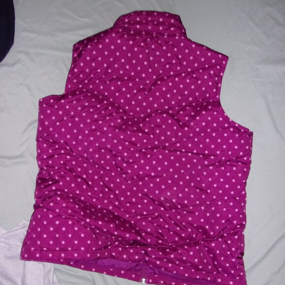 down Lands end size extra large womens outdoor wear coat purple vest gorpcore - Picture 4 of 4